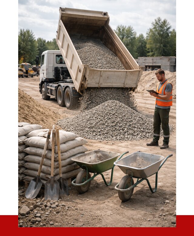 Доставка нерудных материалов в Искитиме от 1223 руб. | ПРОНЕРУДСкм