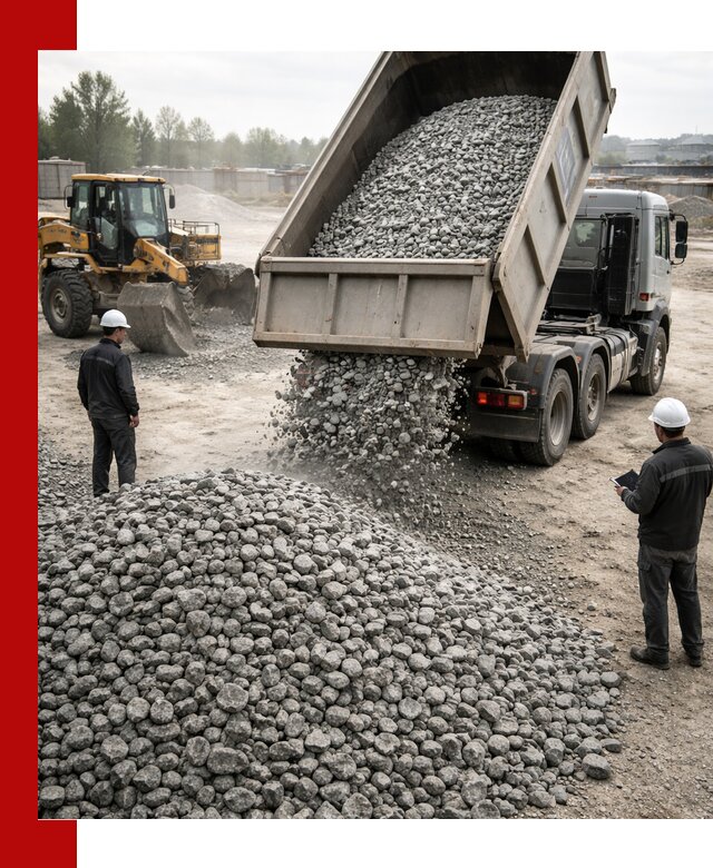 Доставка гранитного щебня фракции 20-40 в Искитиме