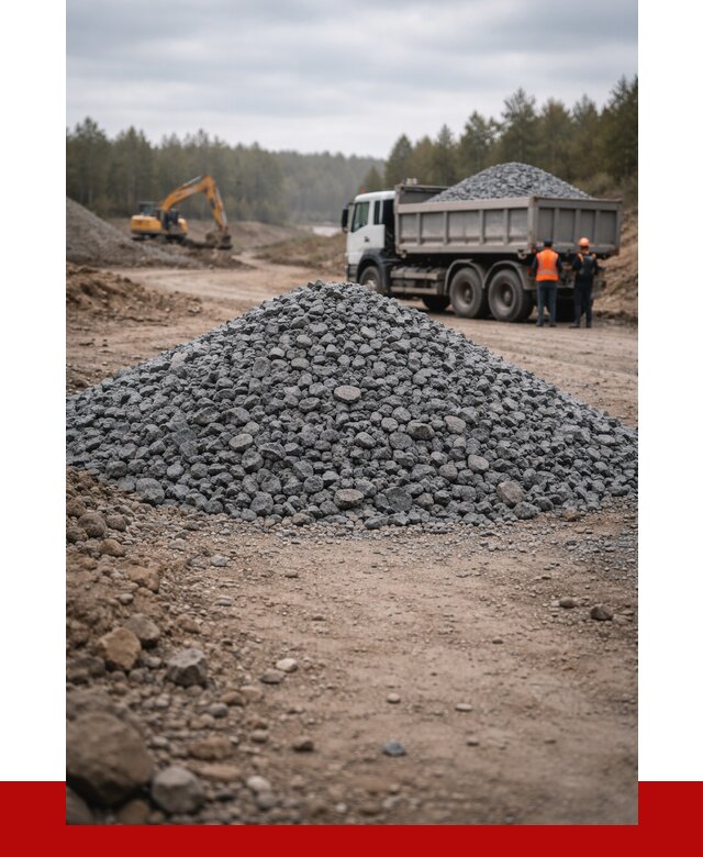 Щебень габбро диабаз фракция 40-70 в Искитиме от 2242 р-ПРОНЕРУДСкм