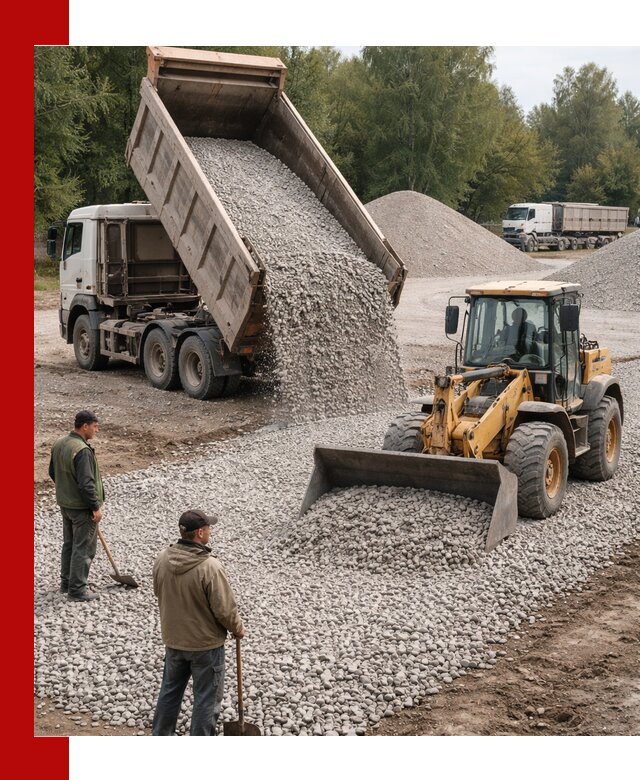 Купить гравийный щебень фракция 20-40 в Искитиме с доставкой