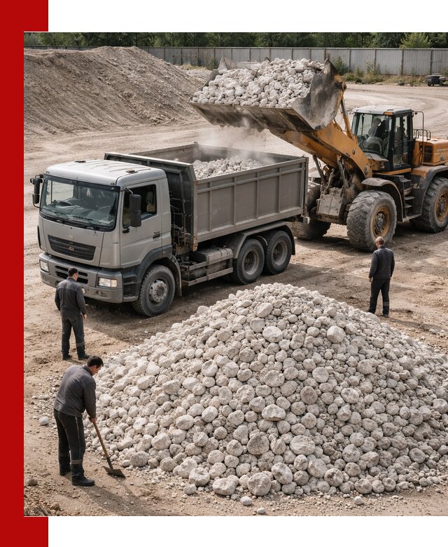 Известняковый щебень фракция 70–150 с доставкой в Искитиме