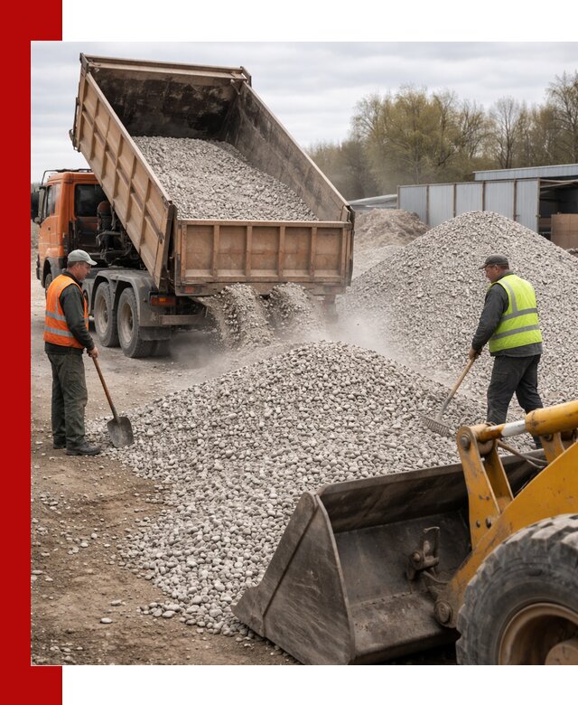 Доломитовый щебень фракции 5-20 с доставкой в Искитиме