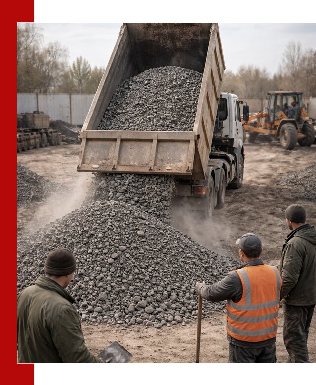 Доставка шлакового щебня в удобные сроки по выгодной цене в Искитиме