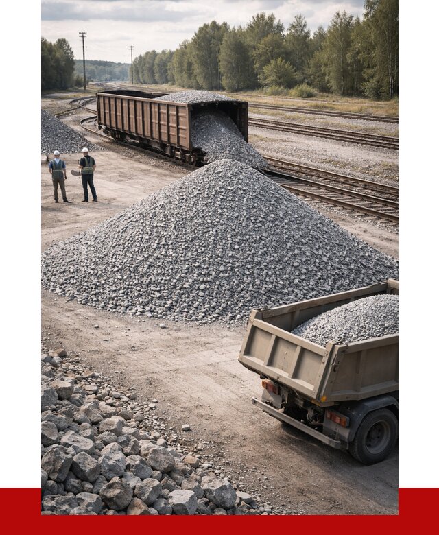Железнодорожный щебень 20-60 в Искитиме от 1733 р. | ПРОНЕРУДСкм