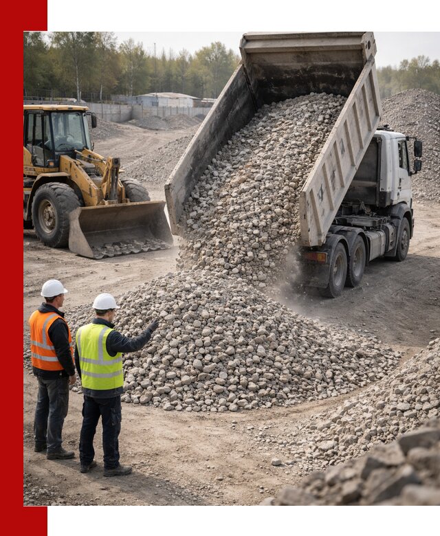 Вторичный щебень фракция 40–70 доставка в Искитиме