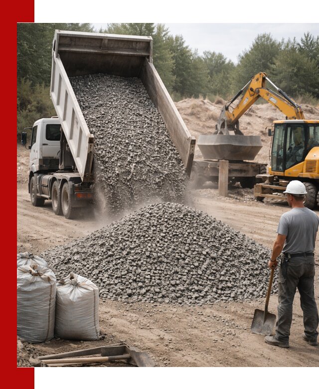 Доставка и продажа бетонного щебня в Искитиме