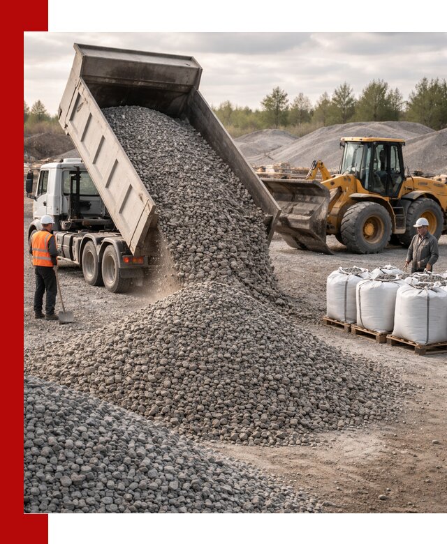 Бетонный щебень фракция 5–20 с доставкой в Искитиме