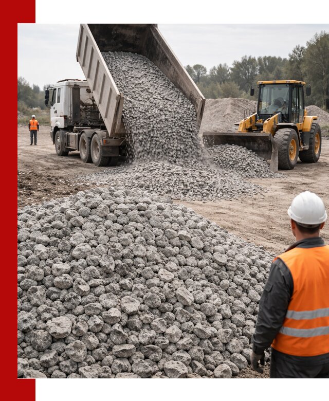 Доставка бетонного щебня фракции 20-40 в Искитиме