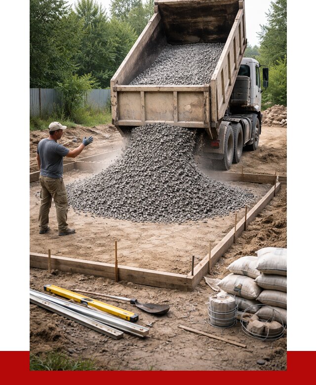 Купить щебень для фундамента в Искитиме от 4586 р. | ПРОНЕРУДСкм