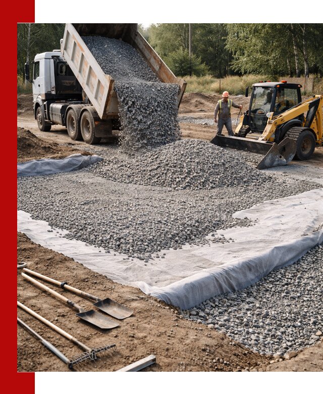 Щебень для фундамента с доставкой в Искитиме