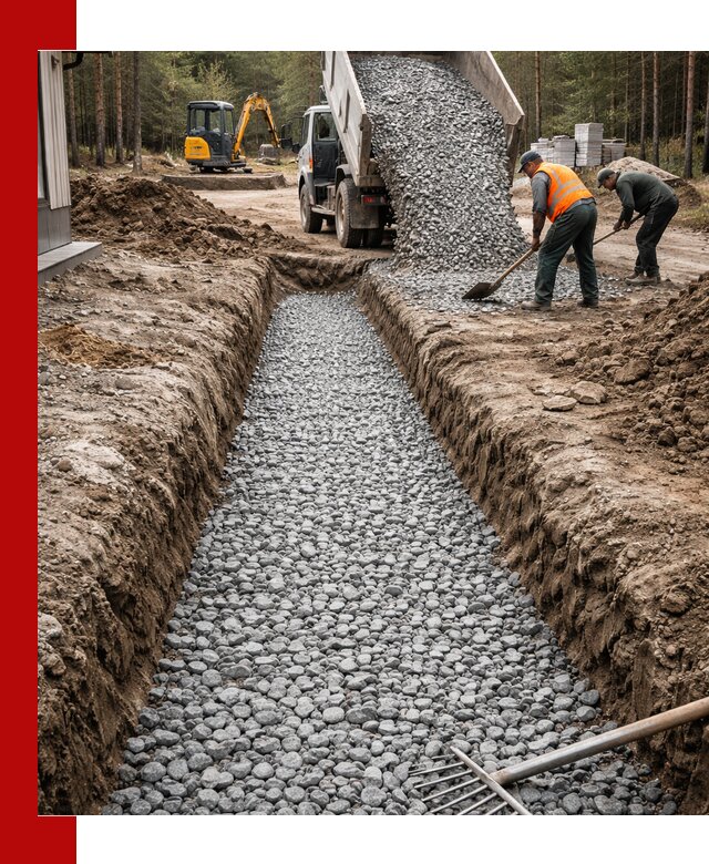 Щебень для дренажа с доставкой в Искитиме высокого качества