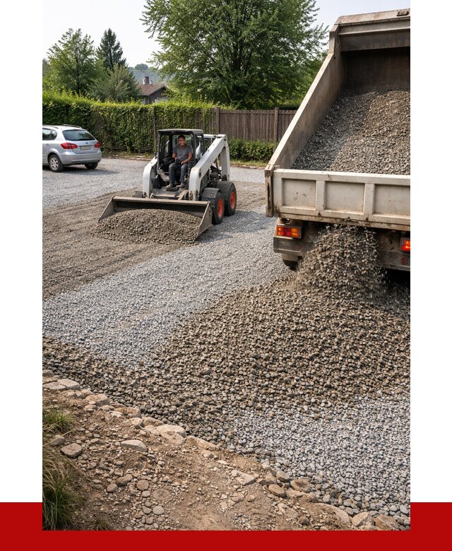 Щебень для парковки в Искитиме с доставкой от 1223 р.| ПРОНЕРУДСкм