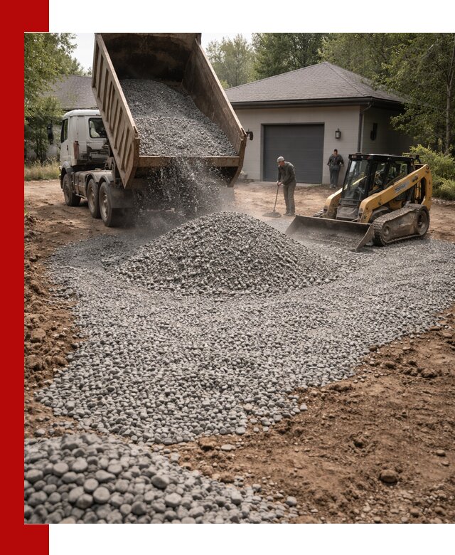 Щебень для парковки в Искитиме: доставка и укладка качественного материала