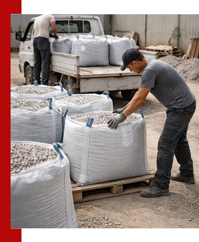 Доставка щебня в мешках по выгодным ценам в Искитиме