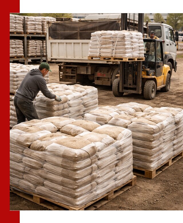 Карьерный песок в мешках с доставкой в Искитиме