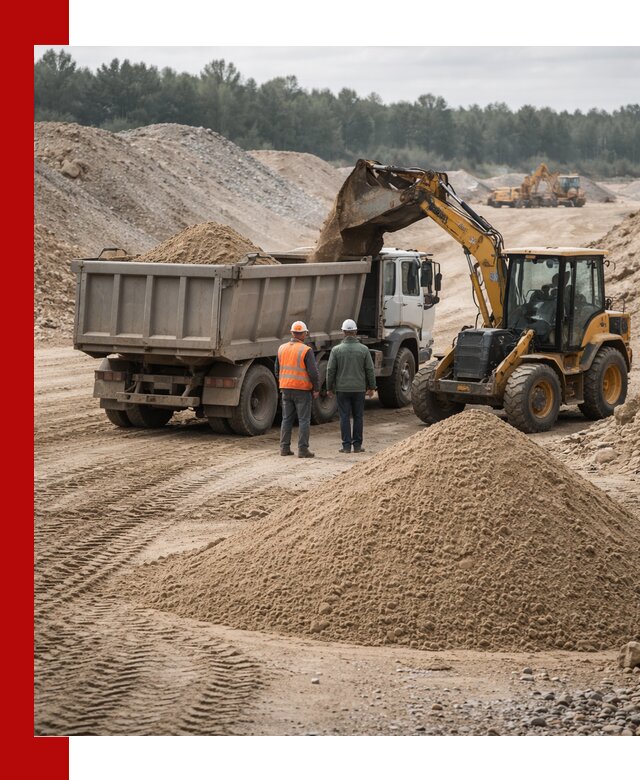 Карьерный среднезернистый песок с доставкой в Искитиме