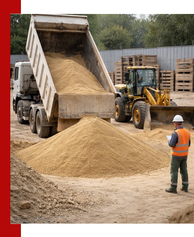 Доставка карьерного мелкозернистого песка в Искитиме