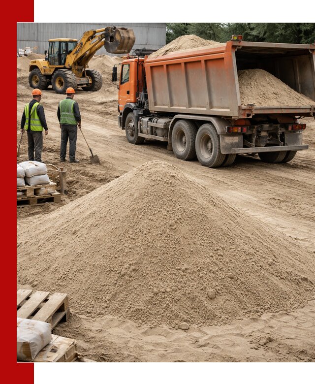 Доставка и продажа мытого речного песка в Искитиме