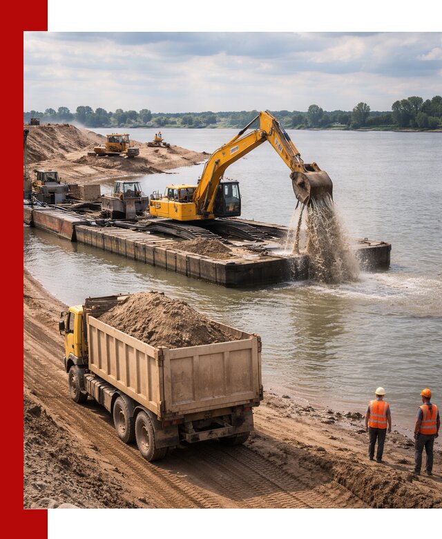 Намывной песок с доставкой в Искитиме оптом и в розницу