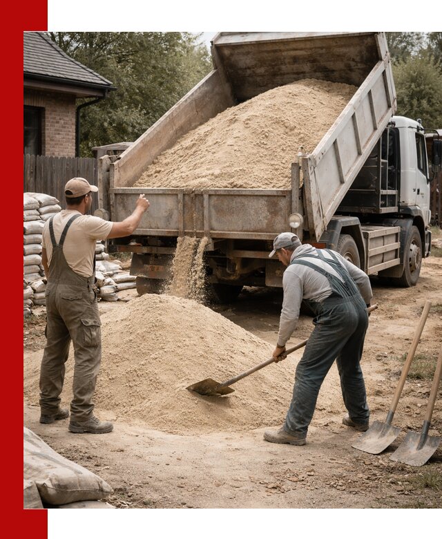 Песок для штукатурки с доставкой в Искитиме качественный и чистый