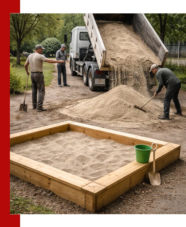 Песок для песочницы с доставкой в Искитиме недорого и чистый