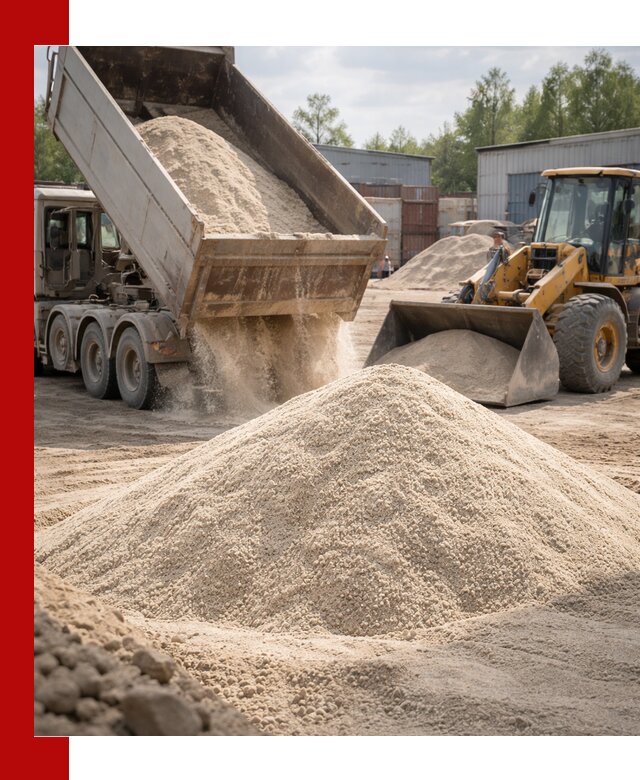 Кварцевый песок с доставкой в Искитиме для строительных работ