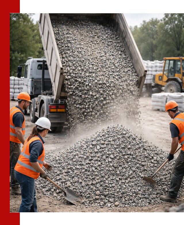 Доставка гравия и камня в Искитиме оптом и в розницу