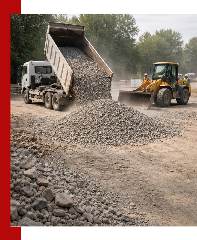 Гравий фракция 5–20 доставка в Искитиме оптом и в розницу