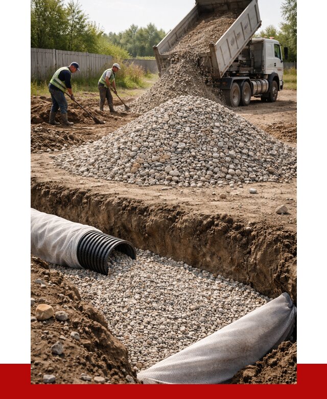 Гравий для дренажа в Искитиме от 2242 р., доставка ПРОНЕРУДСкм