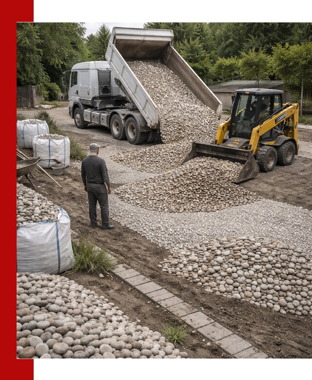 Доставка морской гальки оптом и в розницу в Искитиме