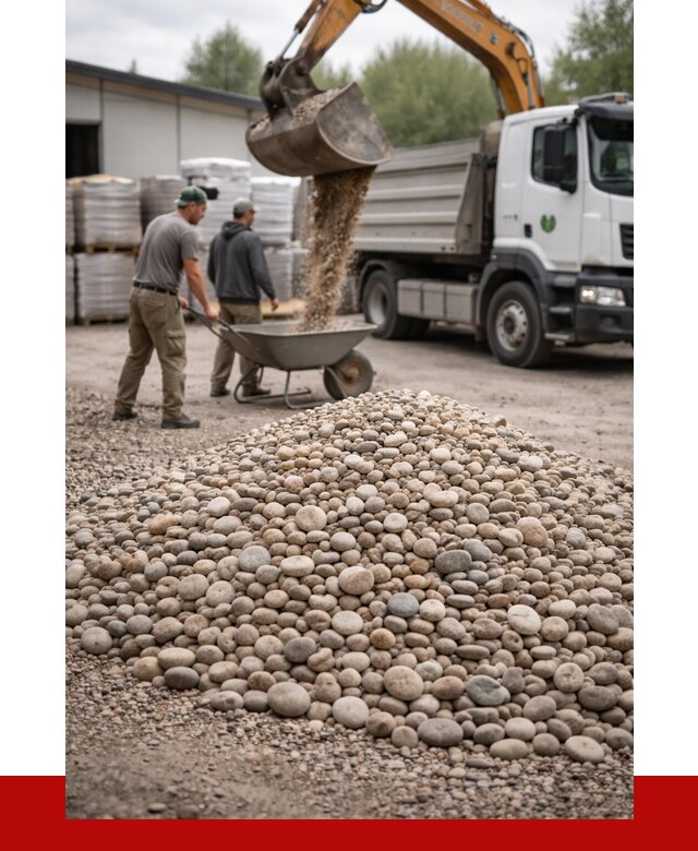 Галька декоративная в Искитиме от 3261 р. за куб | ПРОНЕРУДСкм