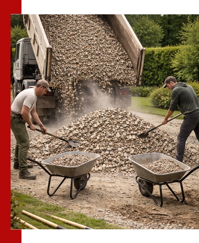 Доставка и продажа декоративной гальки в Искитиме