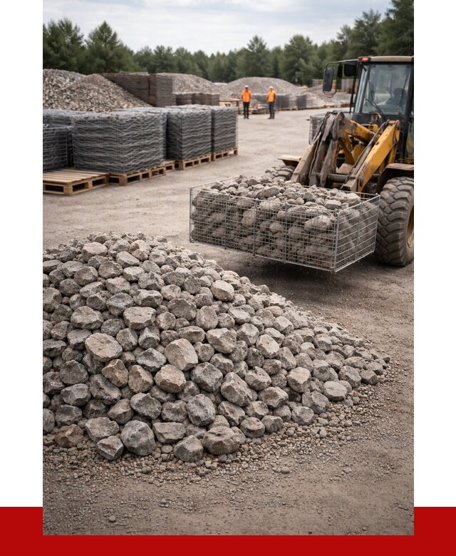 Камень для габионов фракция 70-150 в Искитиме от 4281 р. | ПРОНЕРУДСкм