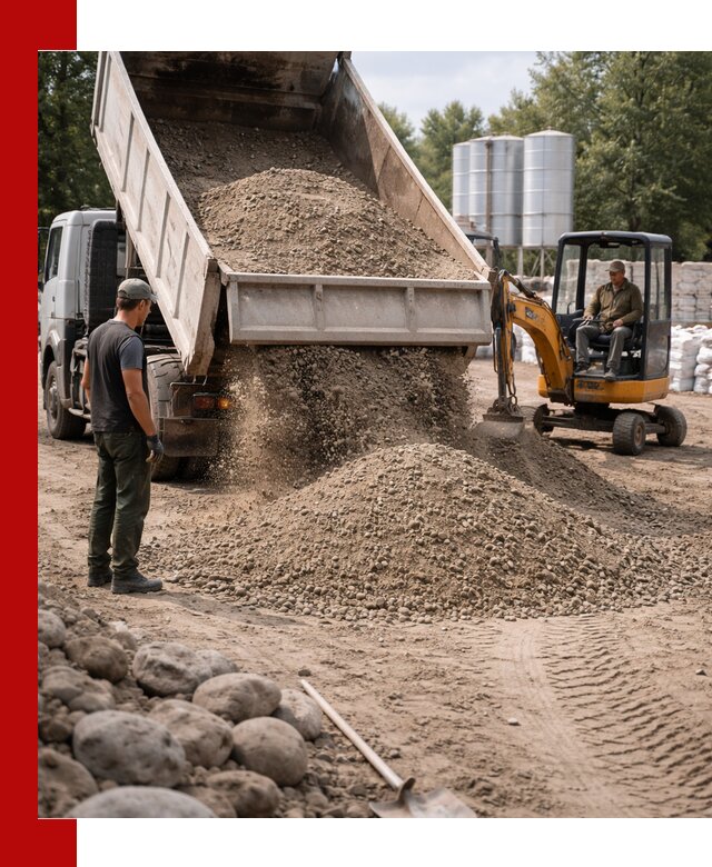 Доставка ПГС С3 в Искитиме самосвалами и миксерами