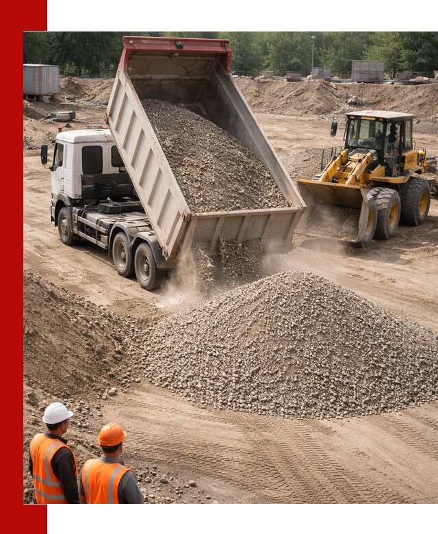 Щебень с песком (ЩГПС С2) с доставкой в Искитиме