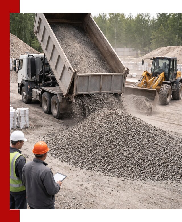 Доставка и продажа гранитного отсева 0-10 в Искитиме