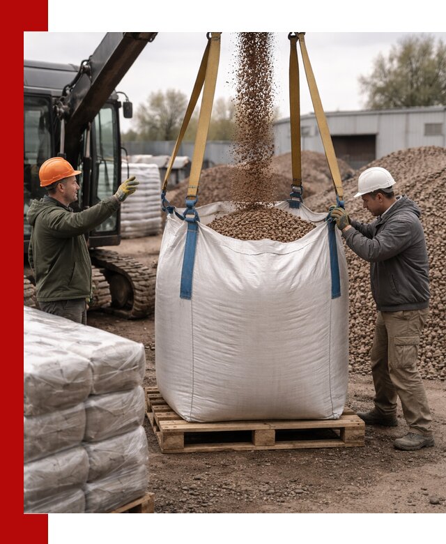 Керамзит в биг-бегах с доставкой в Искитиме