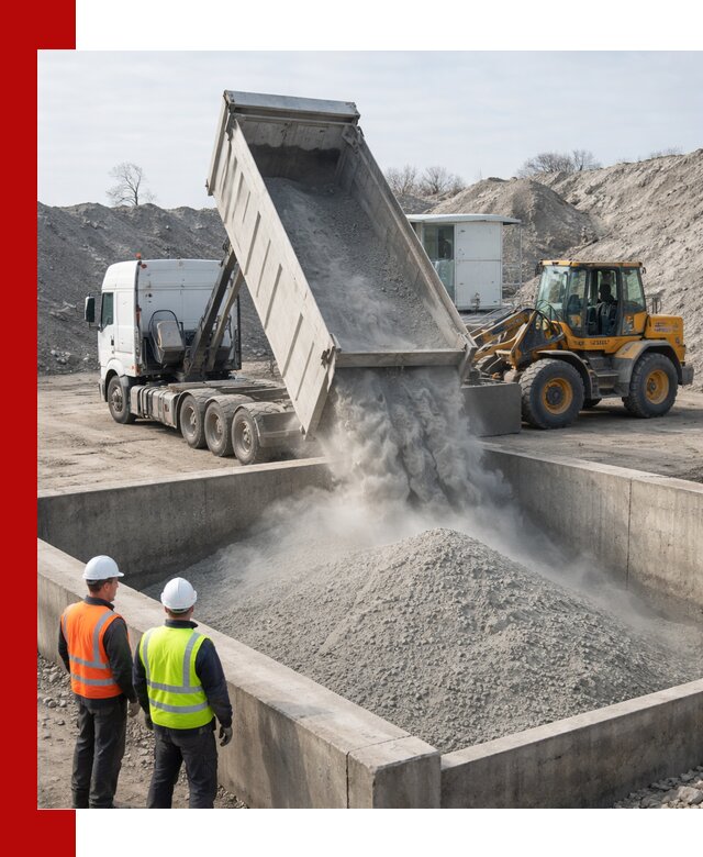 Доставка цемента навалом в Искитиме крупными партиями