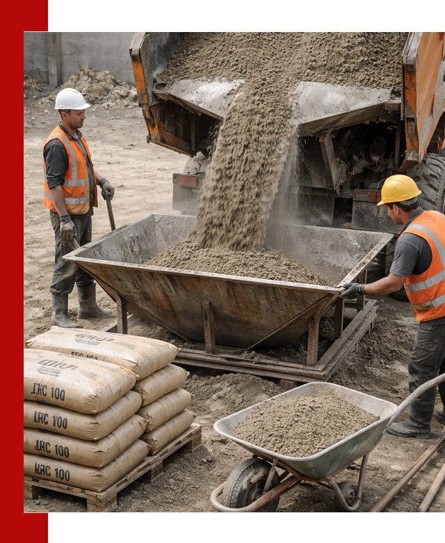 Доставка цементно-песчаной смеси М100 в Искитиме