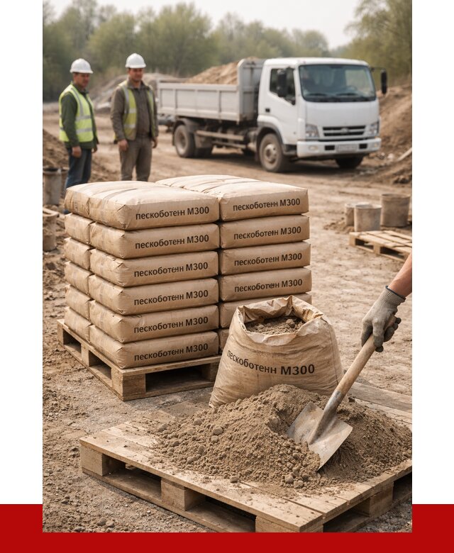 Пескобетон М300 в Искитиме с доставкой от 4739 р. за куб | ПРОНЕРУДСкм