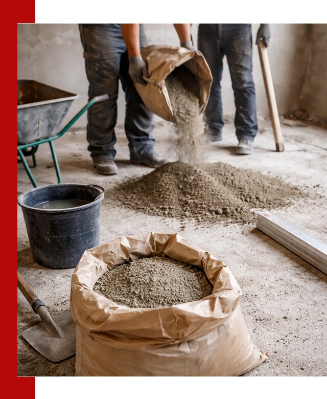 Доставка сухой смеси для стяжки в Искитиме