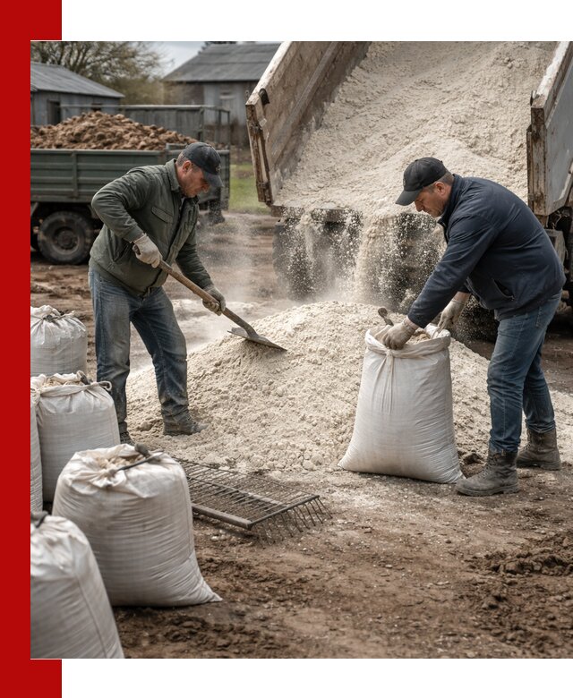 Доставка извести пушонки в Искитиме оптом и мелким оптом