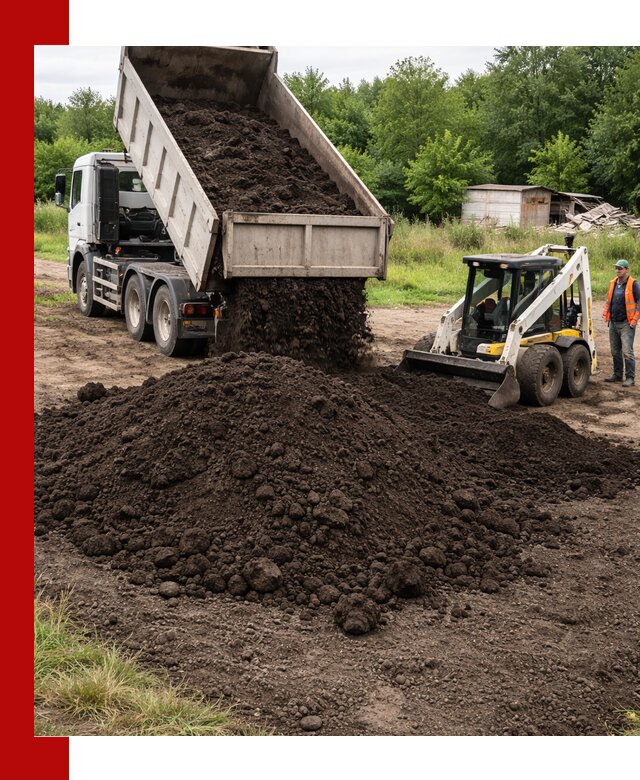 Поставка плодородной земли с доставкой самосвалом в Искитиме