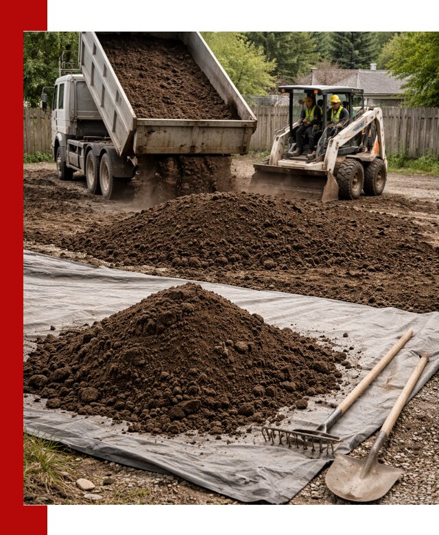 Грунт для отсыпки участка с доставкой в Искитиме