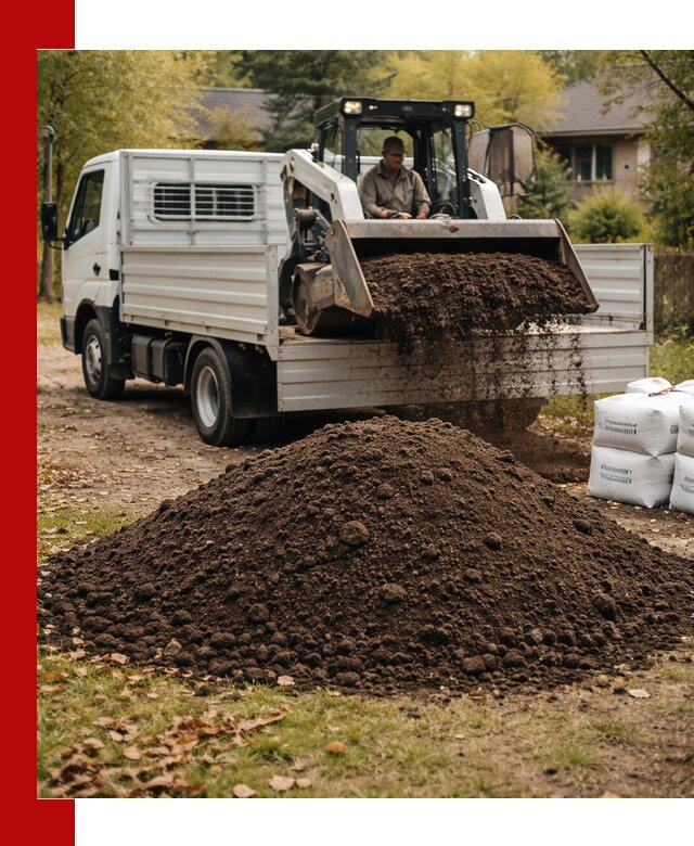 Доставка садовой земли в больших объёмах в Искитиме
