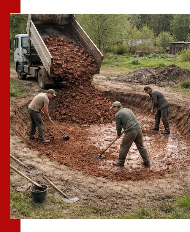 Купить качественную глину для пруда в Искитиме