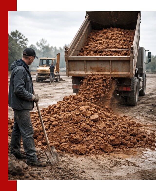 Глина для засыпки в Искитиме с доставкой самосвалами