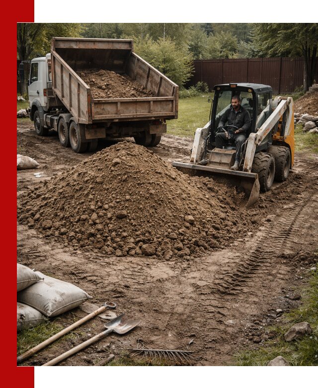 Суглинок для планировки участков в Искитиме с доставкой и выгрузкой