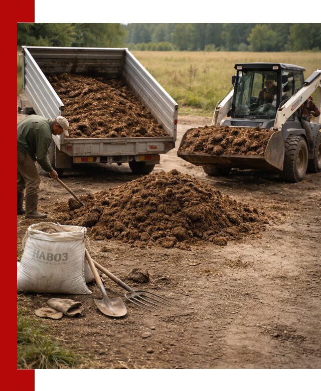 Доставка конского навоза в Искитиме с разгрузкой и доставкой на объект