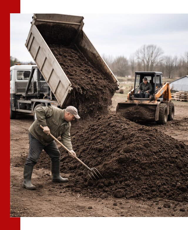 Доставка и продажа перегноя в Искитиме быстро и дешево